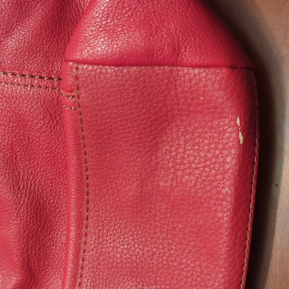 The Sak Red Zip Real Leather Purse with Pockets - Picture 11 of 11